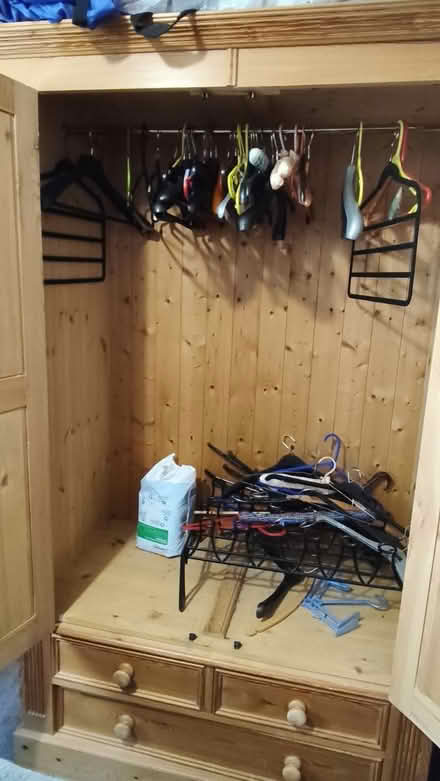 Photo of free Pine wardrobe (Wessex Road SN14) #2
