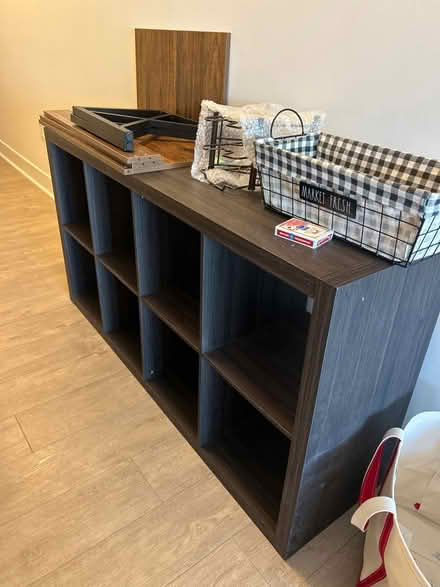 Photo of free Dark brown cube organizer (Capitol Hill) #1