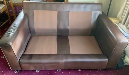 Photo of free Leather 2 seat sofa (Plymstock, Plymouth PL9) #2