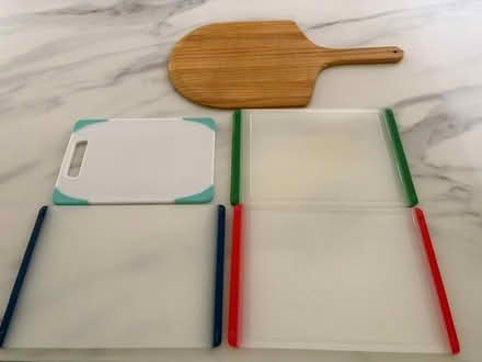 Photo of free 4 Plastic & 1 Wood Cutting Boards (Thornwood, NY) #1