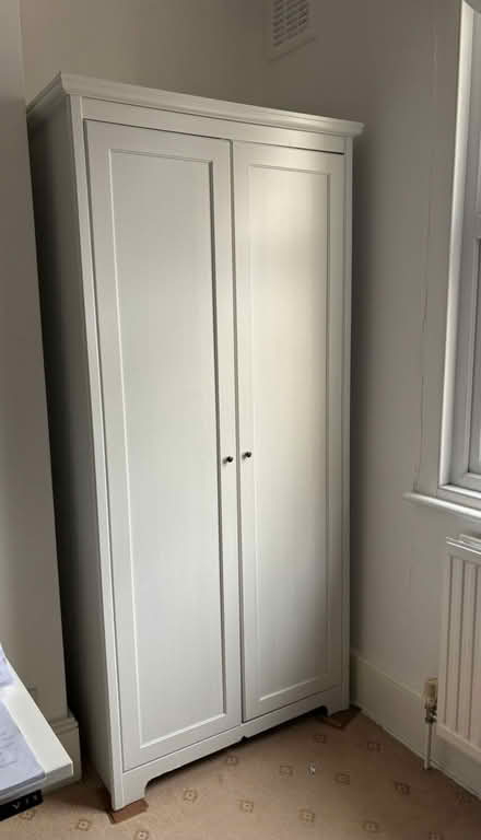 Photo of free Freestanding Ikea Wardrobe White (SE17 - Elephant & Castle) #1