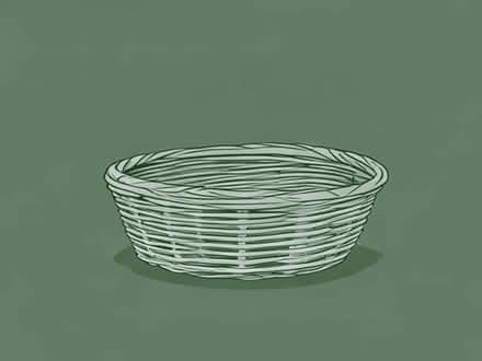 Photo of Wicker type basket for fireside (St Just TR19) #1