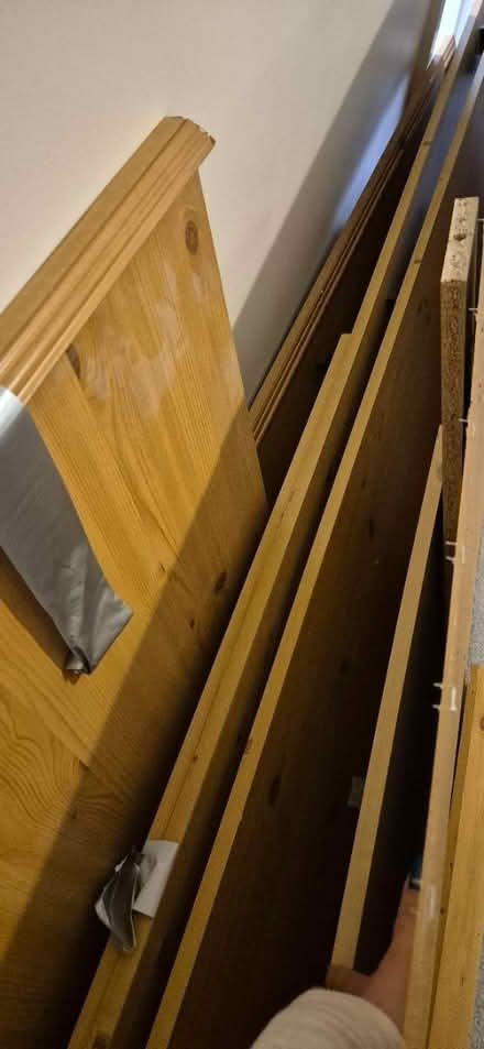 Photo of free Pine double wardrobe (disassembled) (CR8) #3