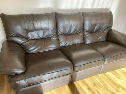 Photo of free Leather recling couch perfect (Bawnville Tallaght Dublin 24) #1