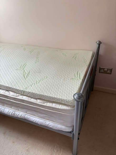 Photo of free Single bed, mattress and topper (Thornhill CF14) #2