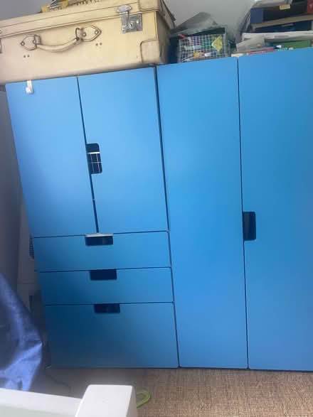 Photo of free Children Ikea wardrobe 2 units in blue (South Croydon CR2) #1
