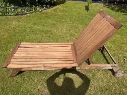 Photo of free Teak Sunbed searches new home (Weeke, Winchester SO22) #2