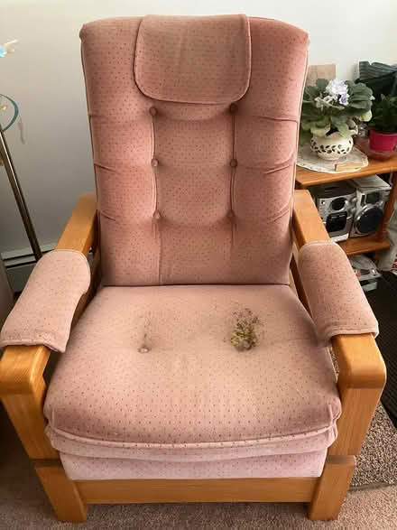 Photo of free Glider chair/damaged cushion (Gorham, ME center) #1