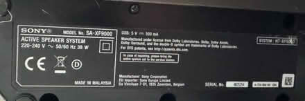 Photo of free Sony Sound bar and speaker (Pleasance EH8) #1