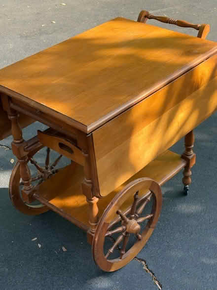 Photo of free Maple wood bar cart (New Hope) #1