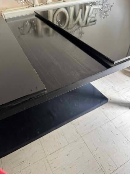 Photo of free Black glass dining table (St Leonard’s TN38) #3