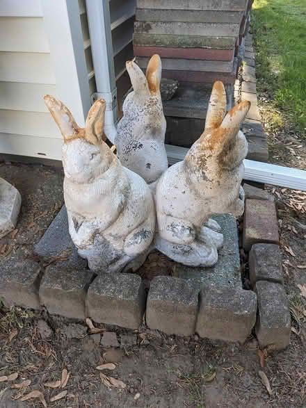 Photo of free Bunny Statue (Belford, N.J.) #1