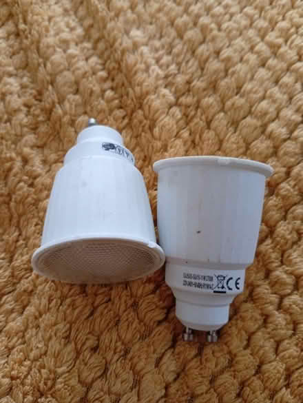 Photo of free 2 x gu1o bulbs (Buxworth SK23) #1