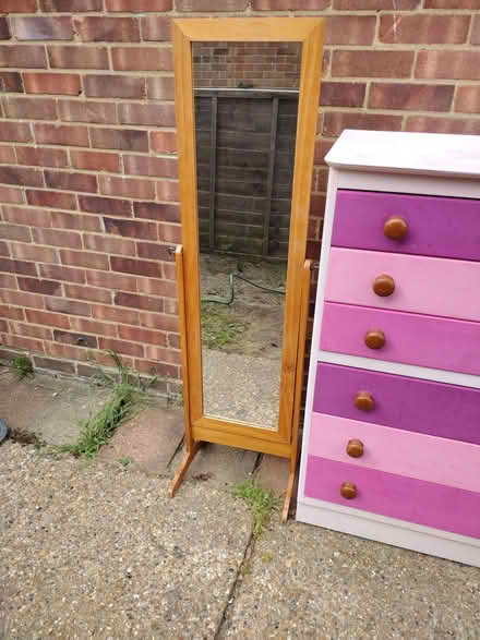 Photo of free Mirror, full length freestanding (Desborough Island TW17) #1