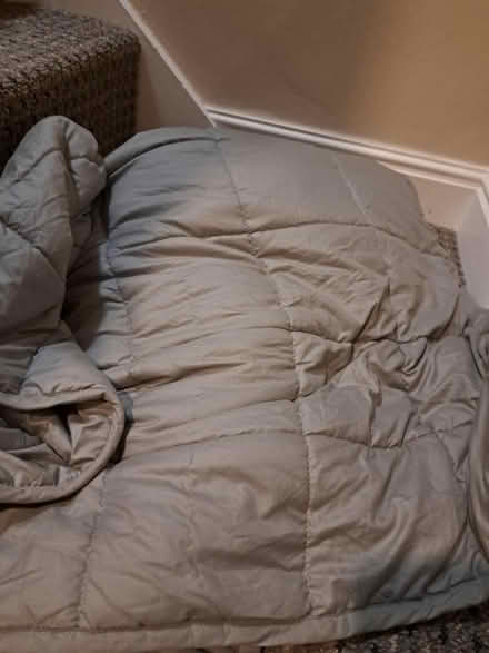 Photo of free Grey weighted blanket (LS29 Burley in Wharfedale) #1