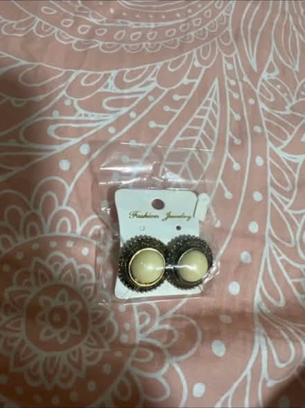 Photo of free Gold-tone round stud earrings (KT1 Kingston upon Thames) #1