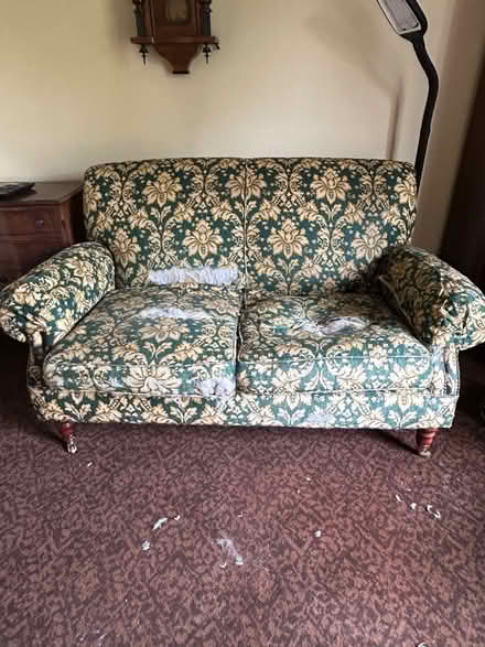 Photo of free Sofa in need of reupholstering (Hathersage S32) #1