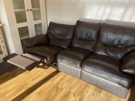 Photo of free Leather recling couch perfect (Bawnville Tallaght Dublin 24) #3