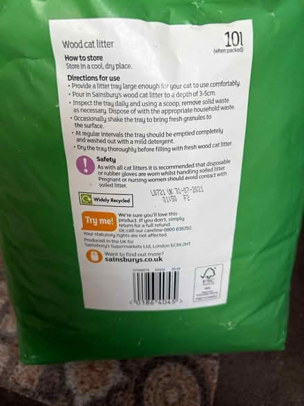 Photo of free Cat litter wood pellets (Hillingdon UB10) #3