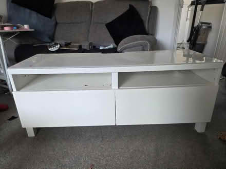 Photo of free Glass Tv unit (Welwyn Garden City AL8) #1