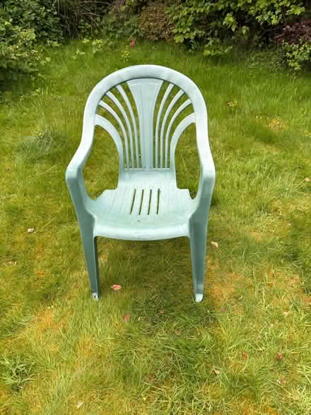 Photo of free 4 x Green Plastic Chairs (Bramhall SK7) #1