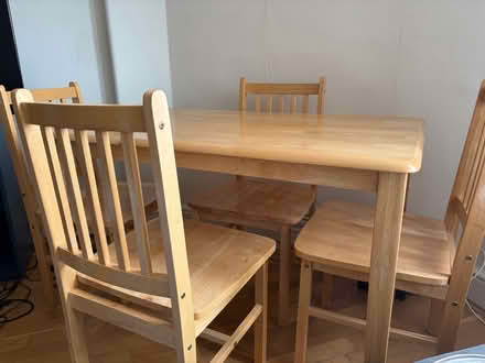 Photo of free Dining table + 4 Chairs (Deptford SE10) #2