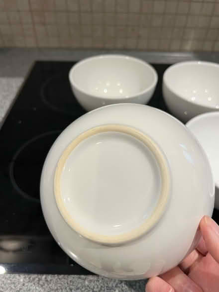 Photo of free 4 white cereal bowls (pottery) (Westbrook WA5) #2
