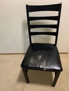 Photo of free Furniture: Scandavian Designs cabinets, wood corner desk, and/or old vinyl chair #1