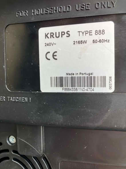 Photo of free Krupps coffee machine (Surrey Quays SE16) #4