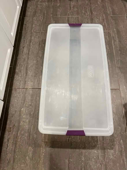 Photo of free Sterilite wheeled storage container (Randolph Hills (Ashley Drive)) #1