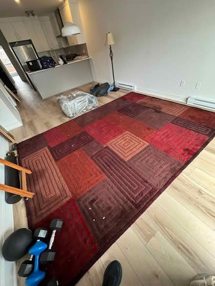 Photo of free 9'x11' tapis en laine/wool carpet (St-Henri) #1