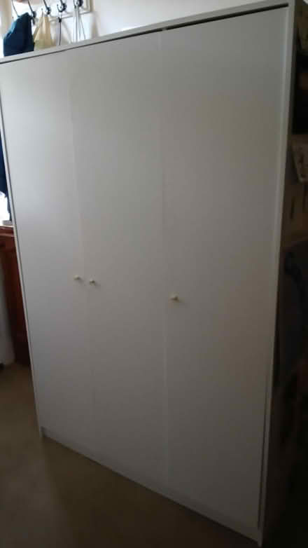 Photo of free White Wardrobe (Probably MDF) (Harts Corner Glasnevin) #1