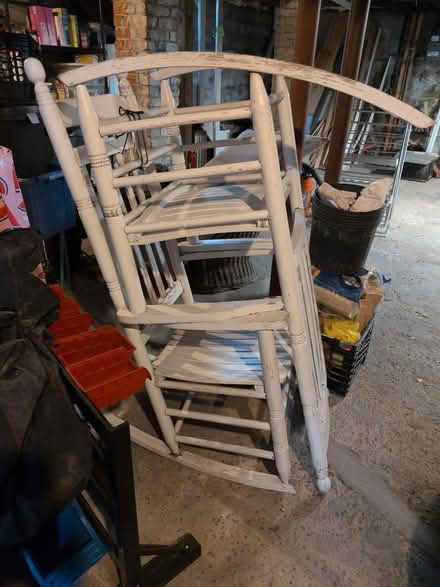 Photo of free Wooden rocking chairs and fire bowl (Medford) #2
