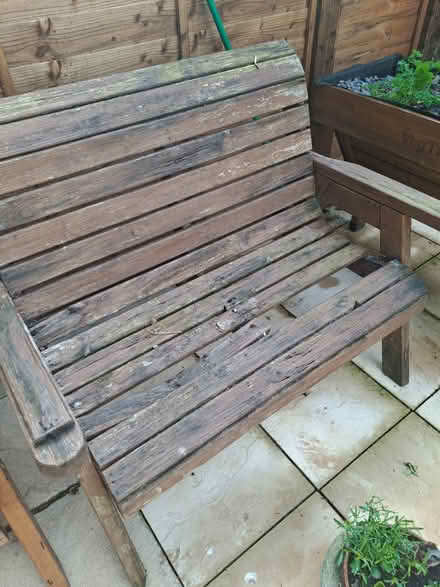 Photo of free Garden Bench (needs a new slat) (Emsworth PO10) #2