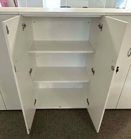 Photo of free White short cupboard (2 available) - Collect by 19 May (Fenchurch Street EC3A) #2