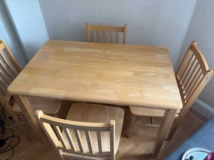 Photo of free Dining table + 4 Chairs (Deptford SE10) #1
