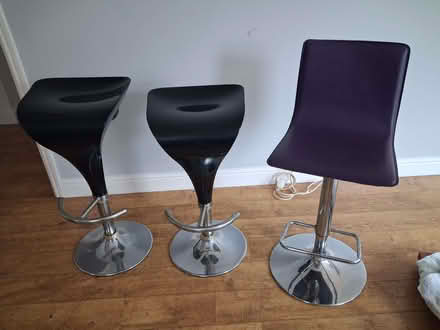 Photo of free 3 breakfast bar adjustable stools (Town Centre SG5) #1