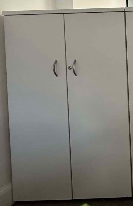 Photo of free White short cupboard (2 available) - Collect by 19 May (Fenchurch Street EC3A) #1