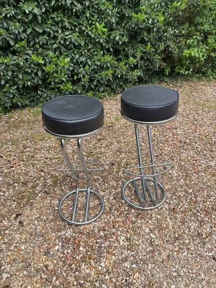 Photo of free Two chrome bar stools (Hartford PE29) #1