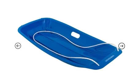 Photo of free 2 matching blue plastic snow sleds (Sunnyvale CA) #1