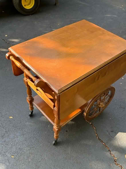 Photo of free Maple wood bar cart (New Hope) #3