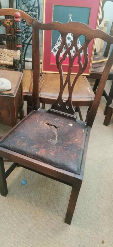 Photo of free 4 old chairs (Gregson Road, Lancaster) #1