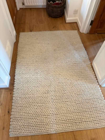 Photo of free Cream wool rug (Richmond) #1