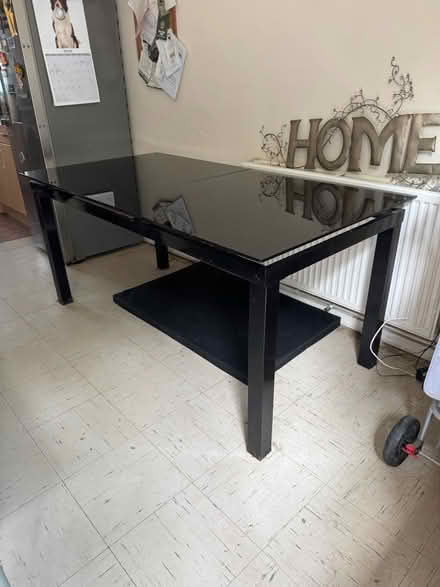 Photo of free Black glass dining table (St Leonard’s TN38) #2