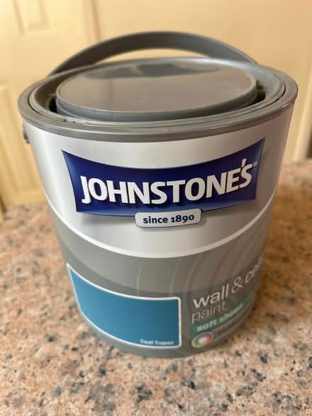 Photo of free Full 2.5 litre turquoise paint (Mansfield nottinghamshire) #1