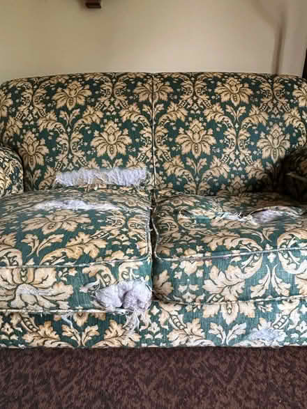 Photo of free Sofa in need of reupholstering (Hathersage S32) #2