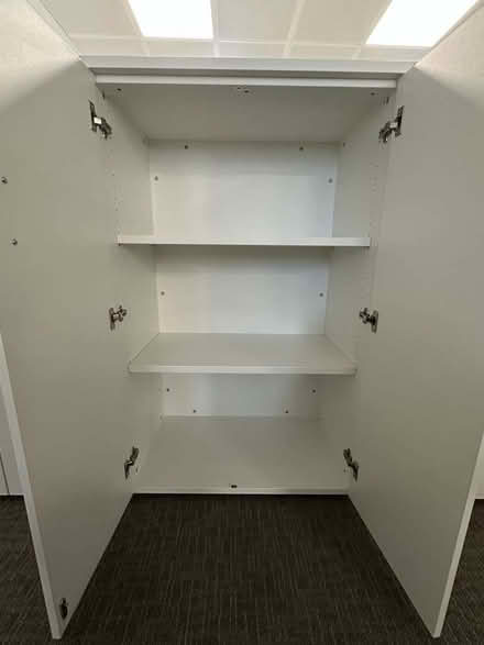 Photo of free White short cupboard (2 available) - Collect by 19 May (Fenchurch Street EC3A) #3