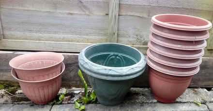Photo of free Plastic pots and planters (Horsham, near Bennetts Field) #2