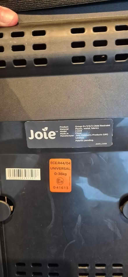Photo of free jole car seat (dundrum, Dublin 14) #2