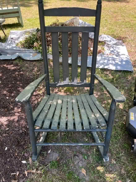 Photo of free Wooden rocker (Great Neck) #1
